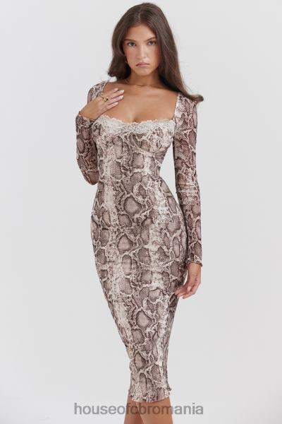 îmbrăcăminte House of CB rochie corset cu imprimeu sarpe seraphina X4F68145