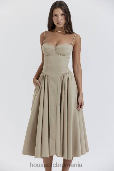 îmbrăcăminte House of CB rochie de soare corset taupe samaria X4F68217