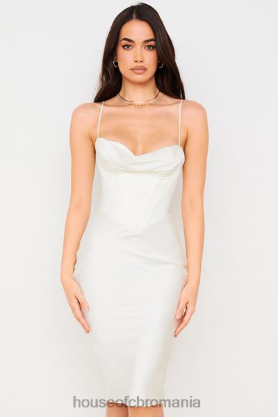 îmbrăcăminte House of CB rochie slip corset myrna ivory X4F68577