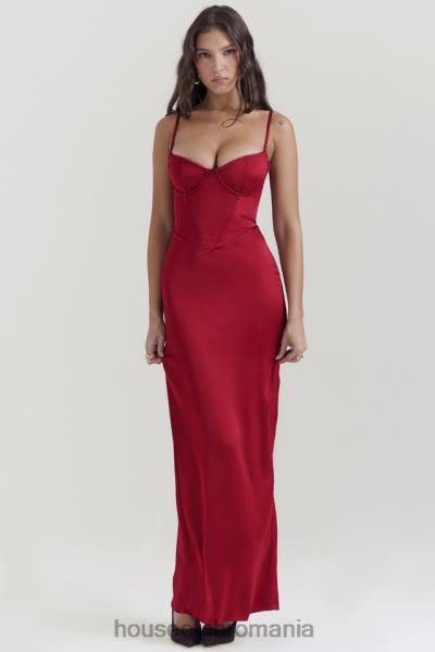 îmbrăcăminte House of CB rochie maxi corset stefania ruby X4F68117