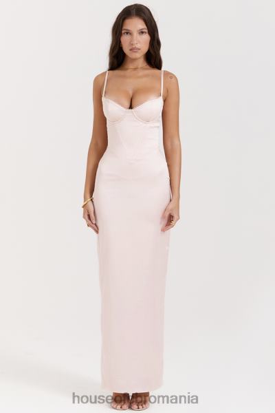 îmbrăcăminte House of CB rochie maxi stefania soft peach corset X4F68156