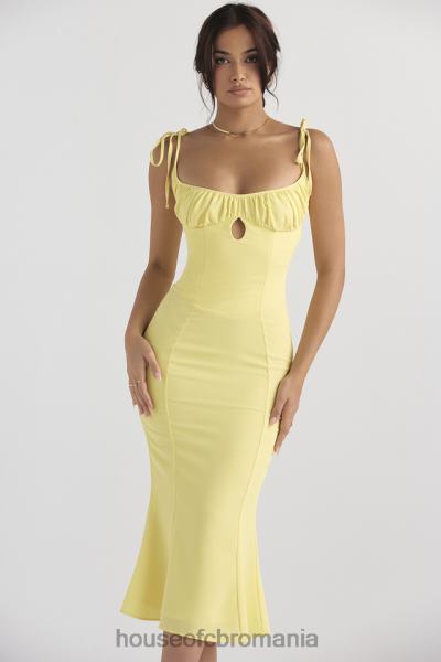 îmbrăcăminte House of CB rochie midi cu decupaj buttercup soren X4F68437