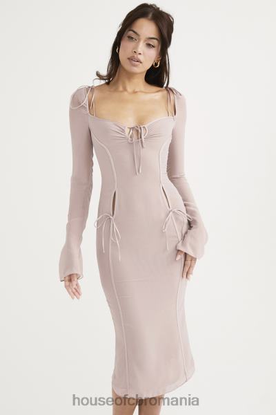 îmbrăcăminte House of CB rochie midi cu decupaj cristale ophelia X4F68469