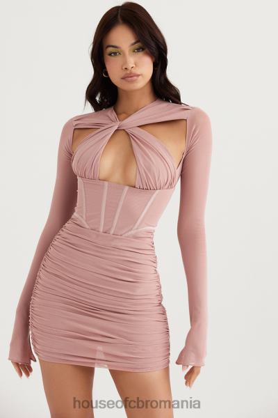 îmbrăcăminte House of CB rochie mini corset adanna blush X4F68460