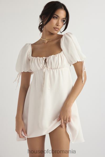 îmbrăcăminte House of CB rochie mini prințesă ivory georgette X4F68430