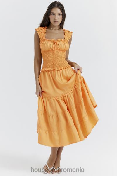 îmbrăcăminte House of CB rochie de soare în frunze mandarine phedra X4F68203