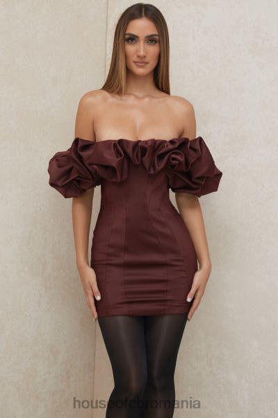 îmbrăcăminte House of CB rochie fără bretele din satin stafide selena X4F68590