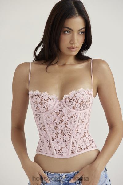 îmbrăcăminte House of CB corset cu sârmă din dantelă de trandafir mila X4F6848