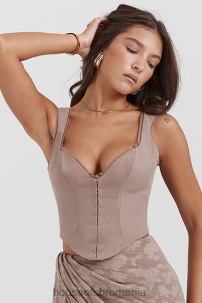 îmbrăcăminte House of CB corset robyn cu dantelă ciupercă X4F689