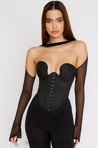 îmbrăcăminte House of CB corset structurat mina negru X4F6872